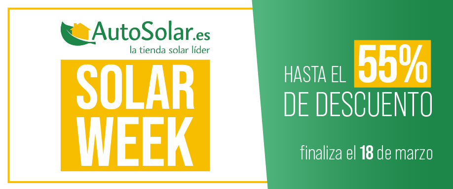 Solar Week 2022. Descuentos de hasta el 55% en AutoSolar