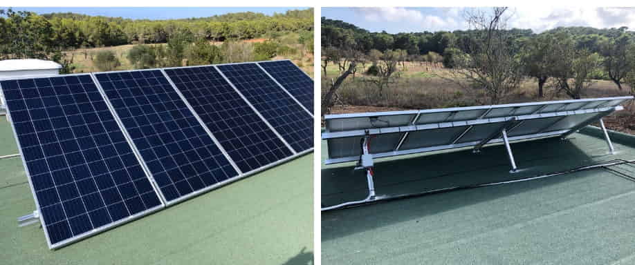 Paneles Solares Fotovoltaicos y Estructura