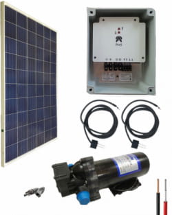 Kit bombeo solar agua Solar 24V uso continuado