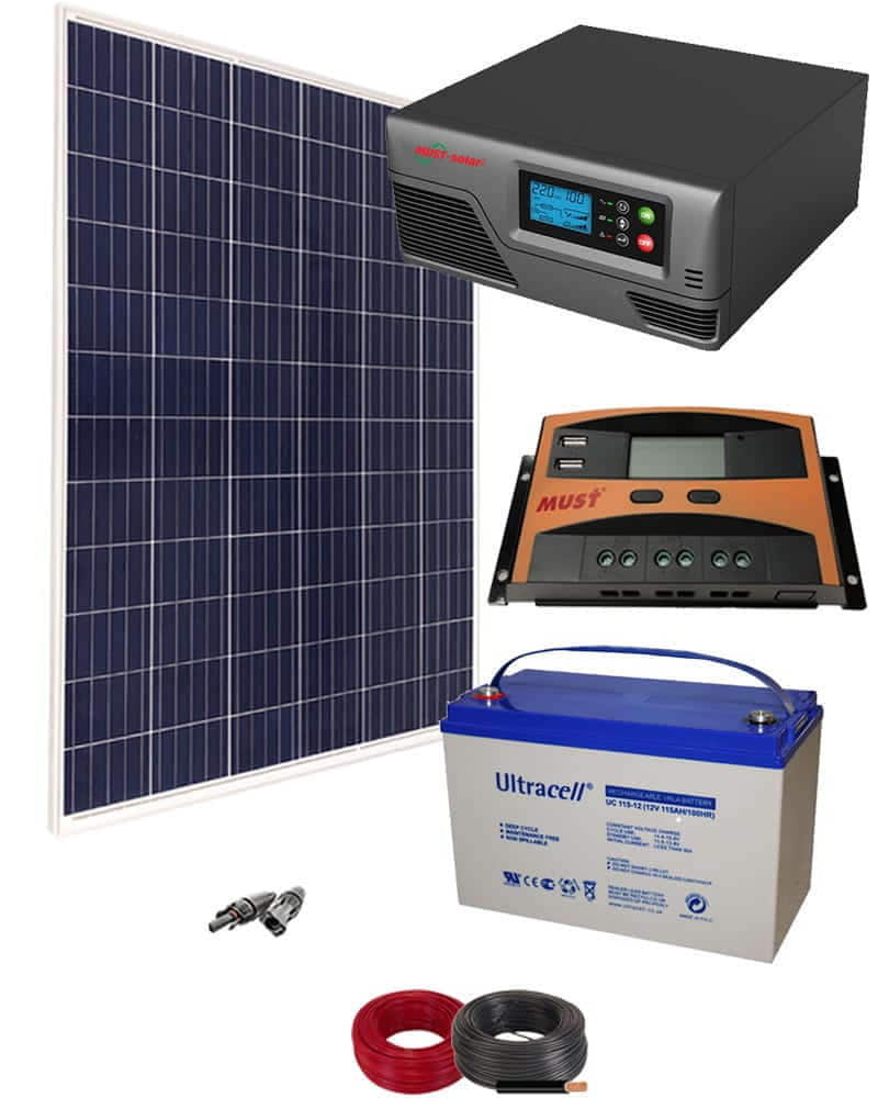 Kit Panel Solar 300W 12V 750Whdia | al Mejor Precio