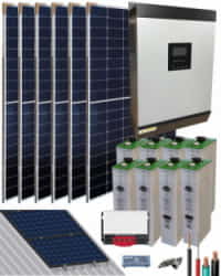 Kit Solar Autoconsumo Baterías 3000W 24V 9600Whdia 