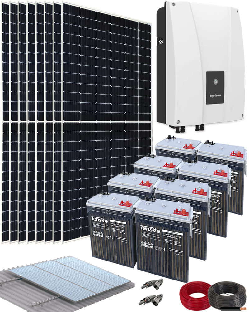 Kit Solar Autoconsumo Baterías 3000W 84V 16500Whdia | al Mejor Precio