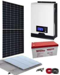Kit Solar Casa Campo 1000W 12V 2500Whdia