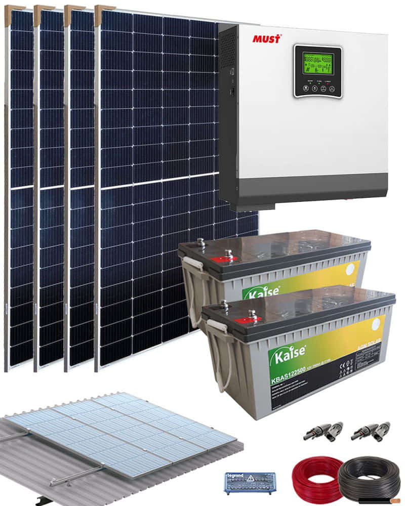 Kit Solar Casa Campo 3000W 24V 8000Whdia