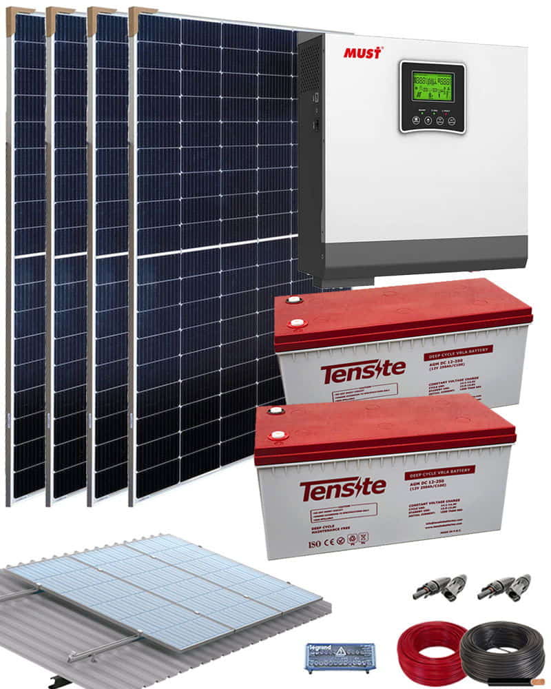 brindis Norteamérica puesta de sol Kit Solar Casa de Campo 3000W 24V 6600Whdia | al Mejor Precio