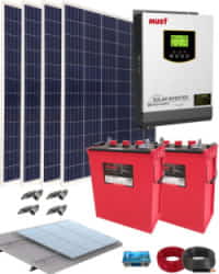 Kit Solar Fotovoltaico 1000W 12V 4000Whdia
