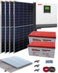 Kit Solar Fotovoltaico 3000W 24V 6400Whdia 