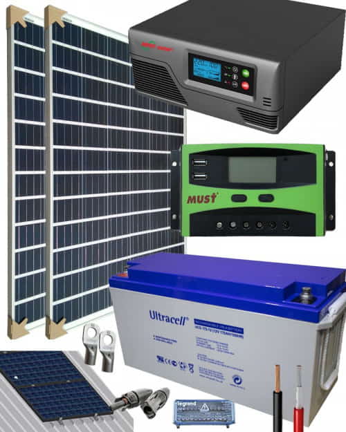 Kit Solar Fotovoltaico 800w 12v 2000whdia Con Batería Agm Al Mejor Precio 8340