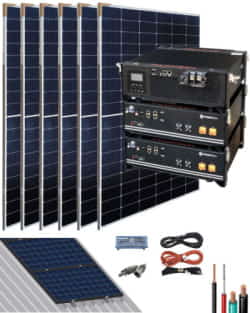 Kit Solar Litio Pylontech 4,8kWh 3000W 9000Whdia 