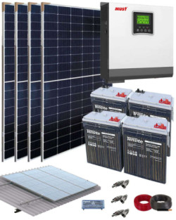 Instalaciones solares fotovoltaicas aislada 3000W