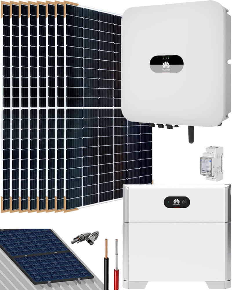 Kit solar autoconsumo vivienda 3000W 15000WhDía