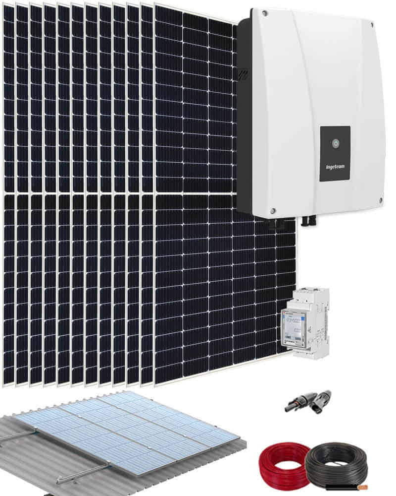 Kit Solar Autoconsumo Fotovoltaico 6000W 30kWhdia Ingeteam