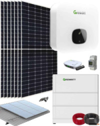 Kit Solar Baterías 3000W 16kWhdia Growatt