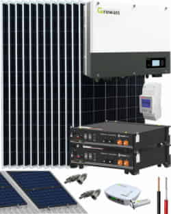 Kit Solar Híbrido 6000W 30000Whdia Growatt