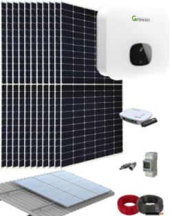 Kit Solar Residencial 4200W 21500Whdia Growatt