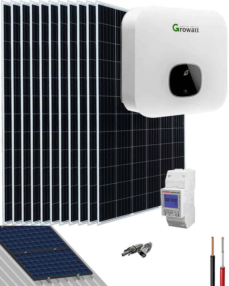 Kit Solar Residencial 4600W 23000Whdia Growatt | Al Mejor Precio