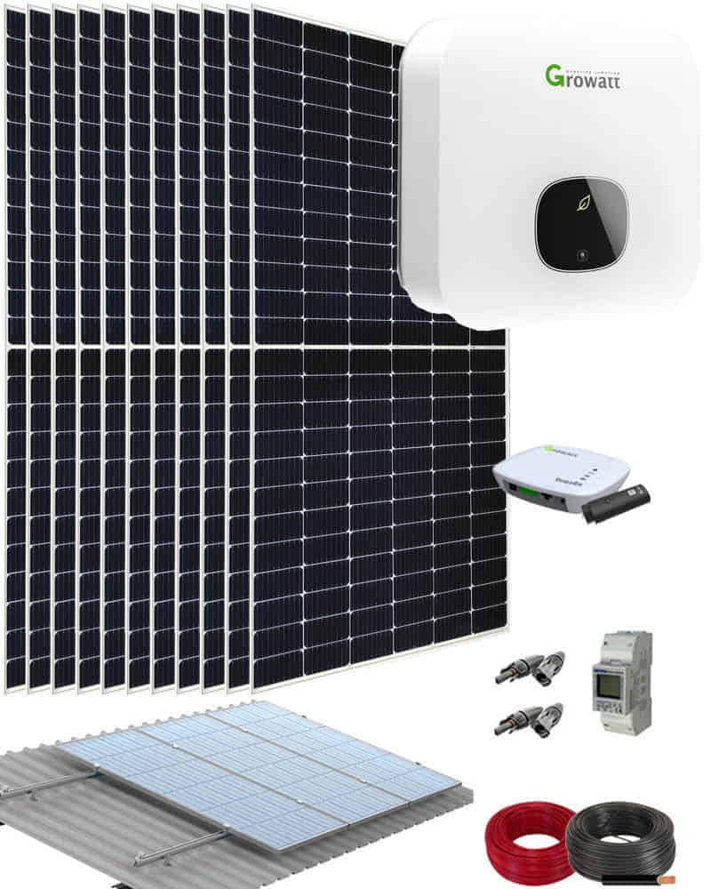 Kit Solar Residencial 5000W 25000Whdia Growatt