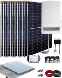 Kit Solar Trifásico 5000W SolarEdge 26000Whdia 